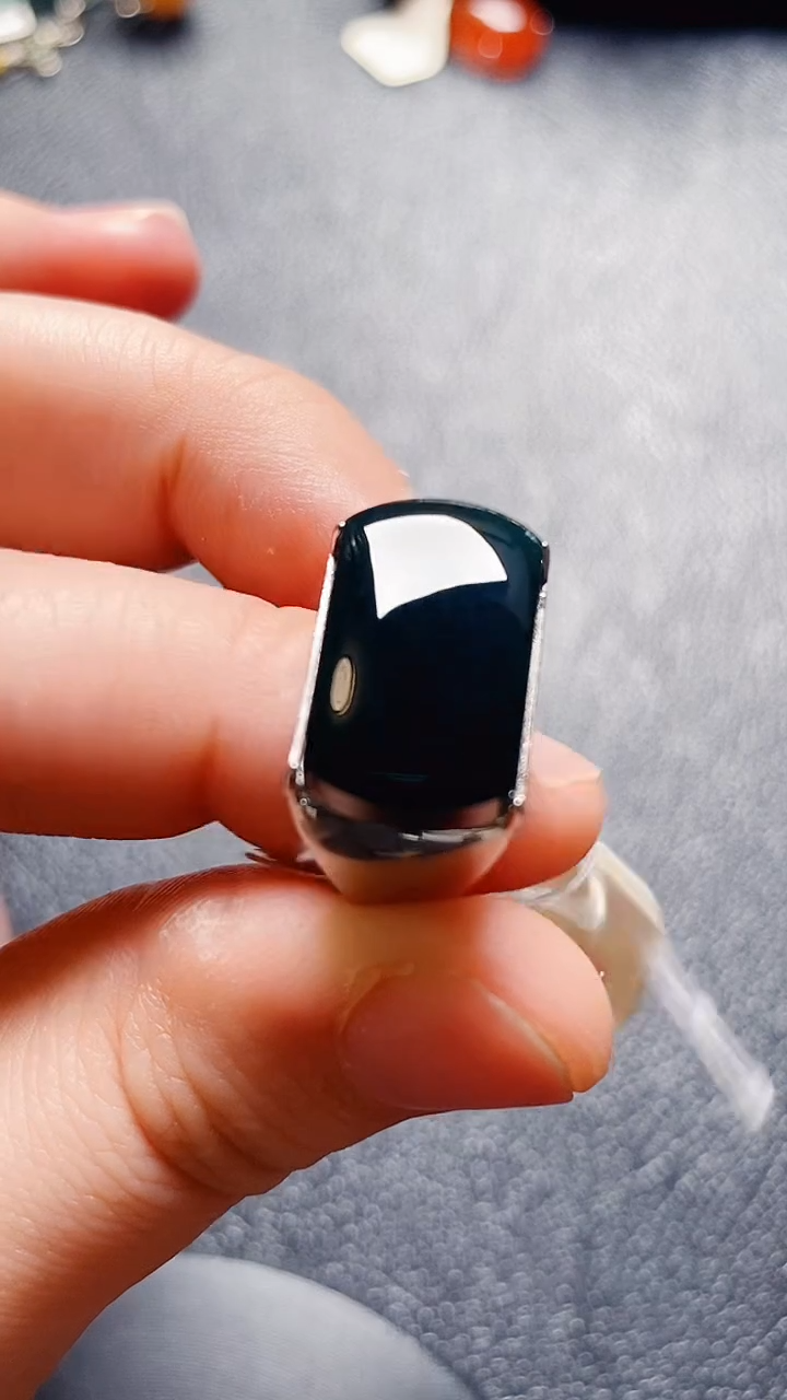 银S925镶嵌戒指翡翠111