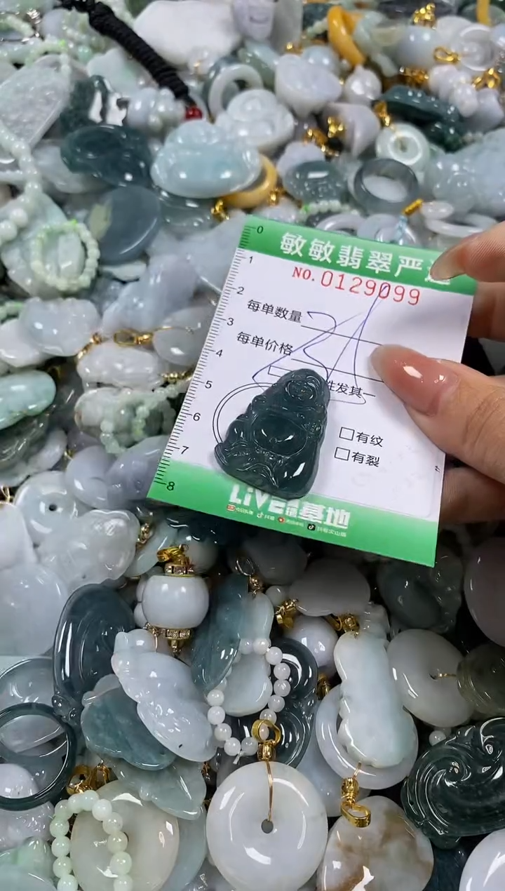 【闪购商品】翡翠颈饰未镶嵌闪购0129099多样性发其一