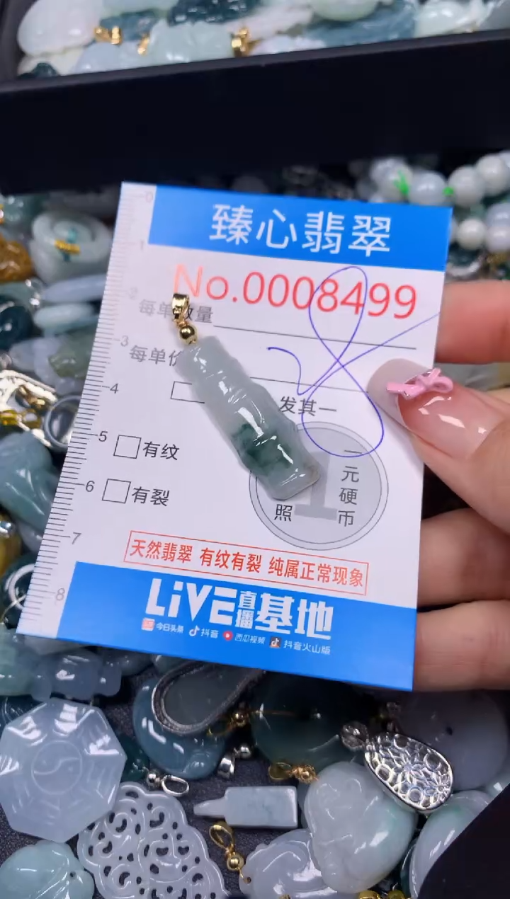 【闪购商品】翡翠颈饰未镶嵌含绳0008499