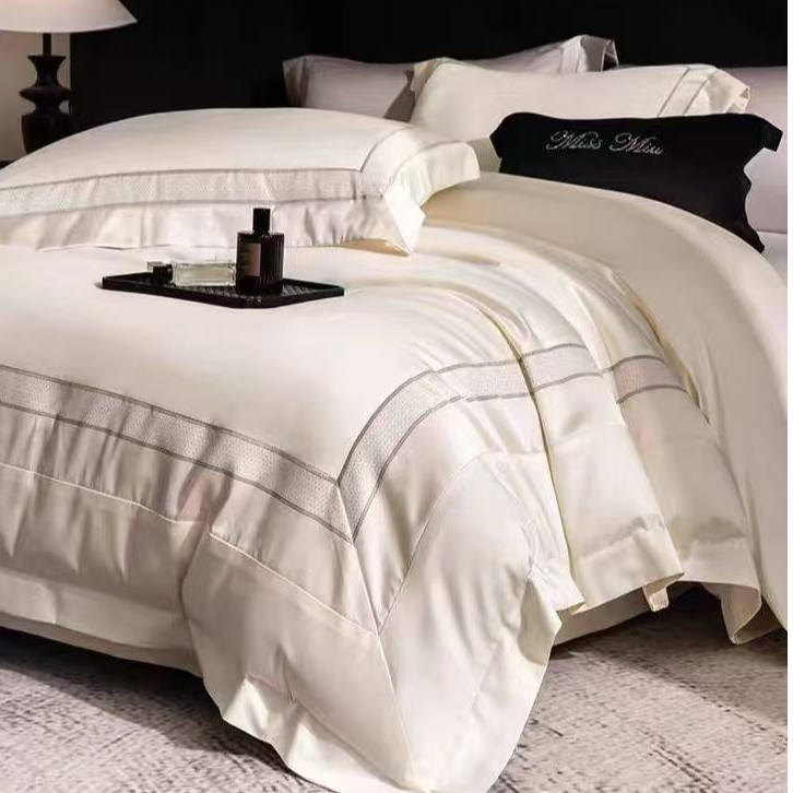 金太阳艾能棉大拼角四件套床上用品床单款时尚轻奢简约设计师