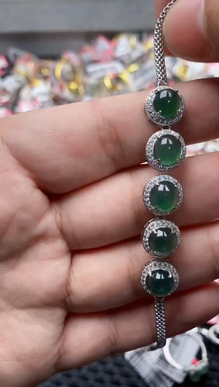 【闪购商品】翡翠戒指银S925镶嵌4444444--4