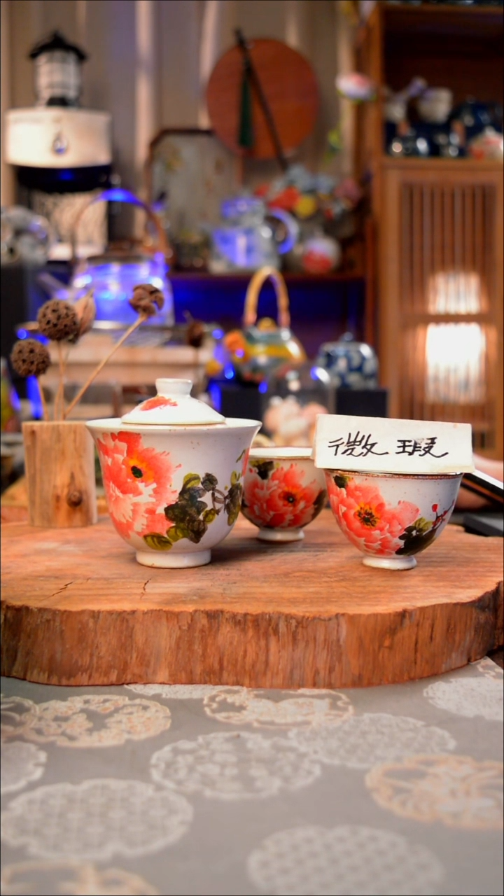 【闪购商品】摆件牡丹手工手绘手工手绘