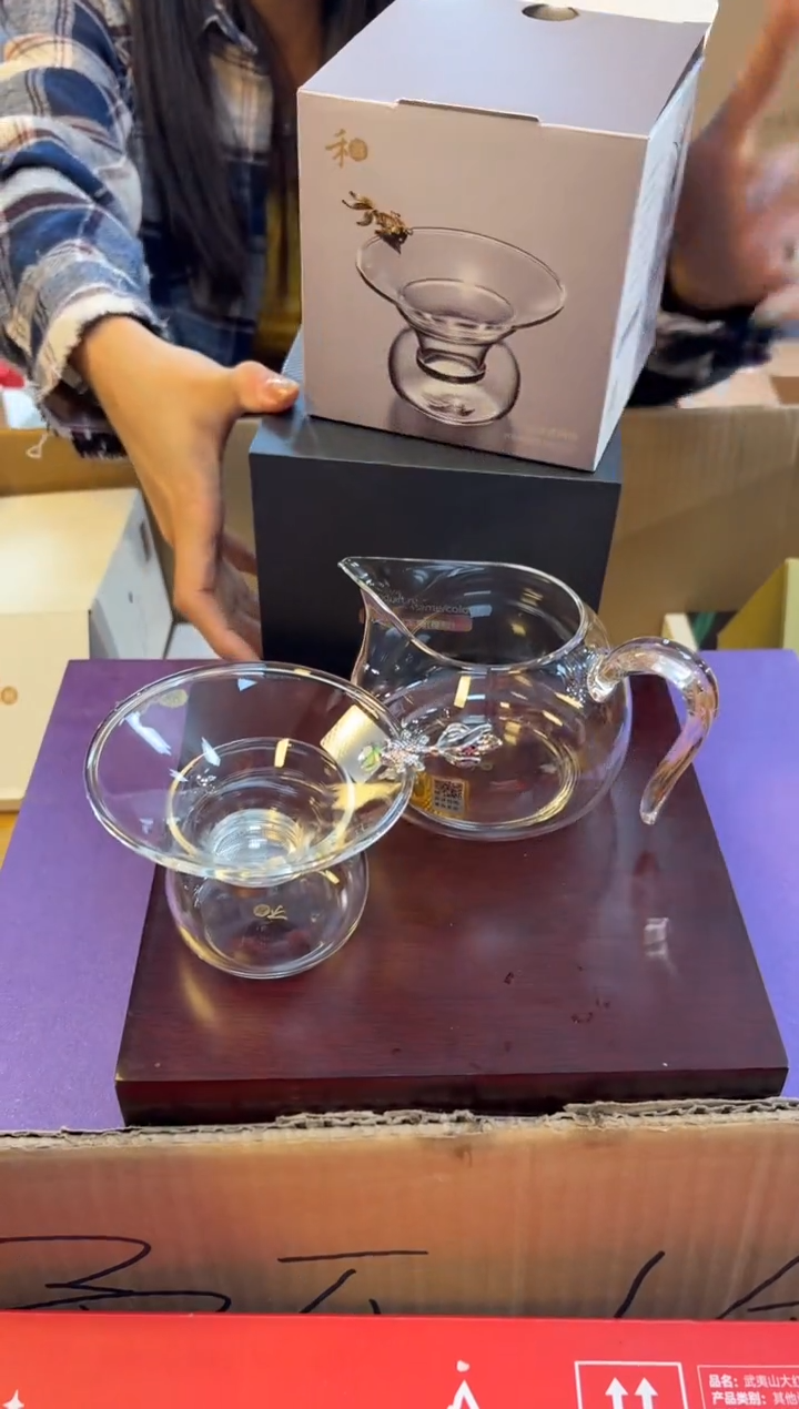 禾器淡然樱粉+银鱼茶漏