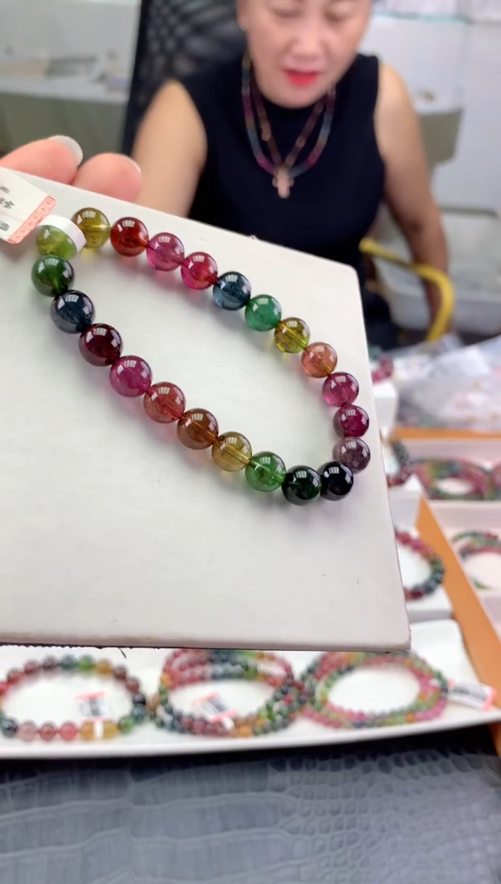 未镶嵌手串碧玺 多样性发一条