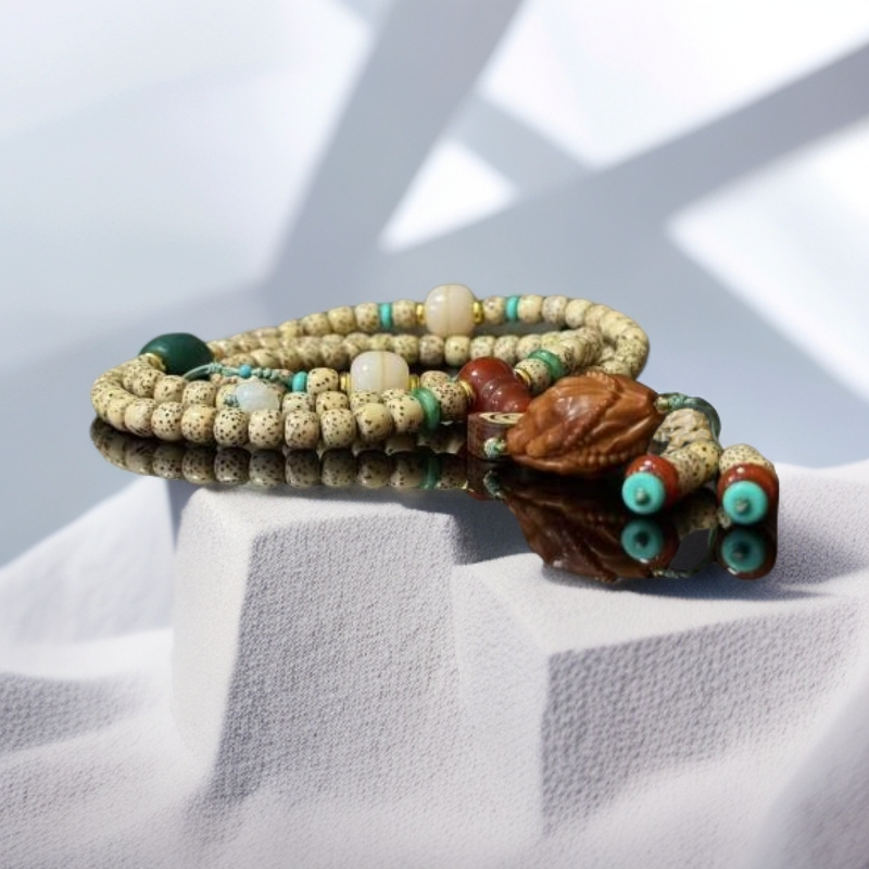 鸡油黄108橄榄核佛手001【无礼盒】