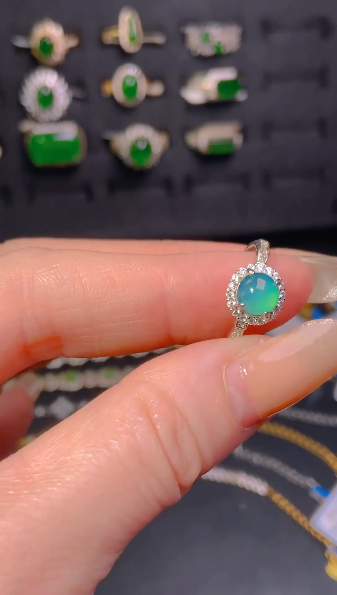 【闪购商品】翡翠戒指未镶嵌天然翡翠A货9