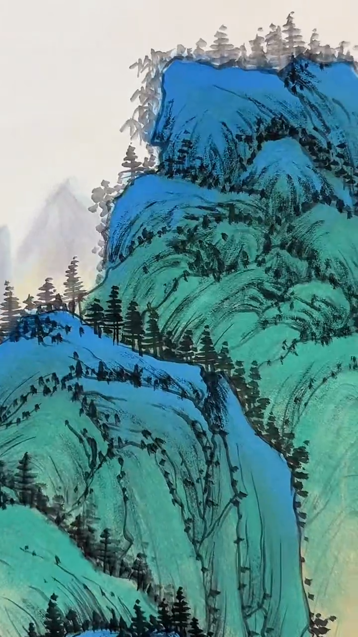 国画王炳杰手绘绘画作品27-12