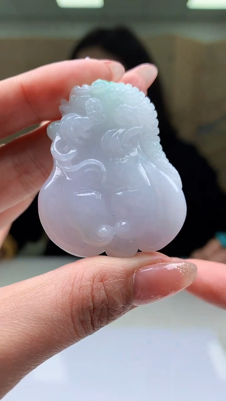 【闪购商品】定制翡翠未镶嵌4829MM-毛货挂件90