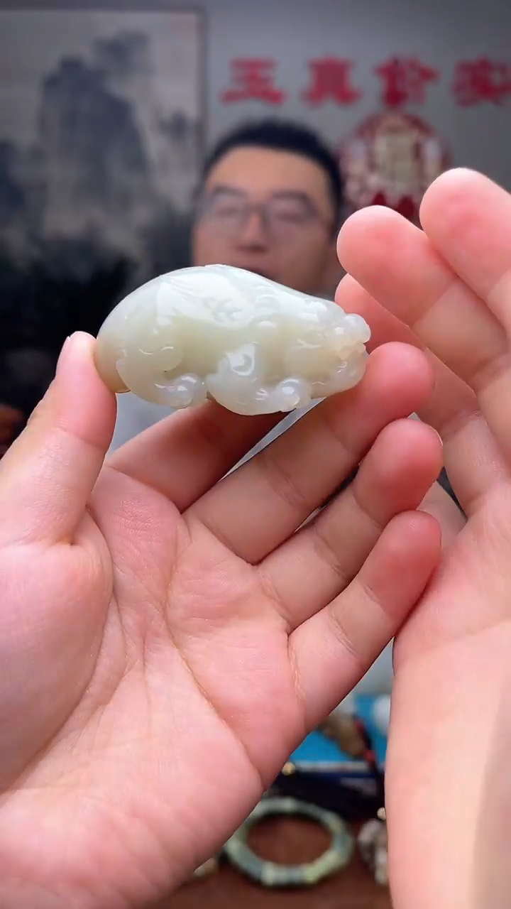 和田玉未镶嵌挂件1