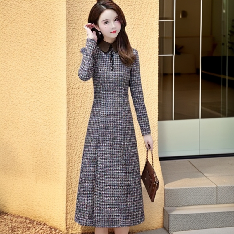 1512#【木兮兮专属】2025年秋冬季新款气质显瘦百搭休闲时尚连衣裙