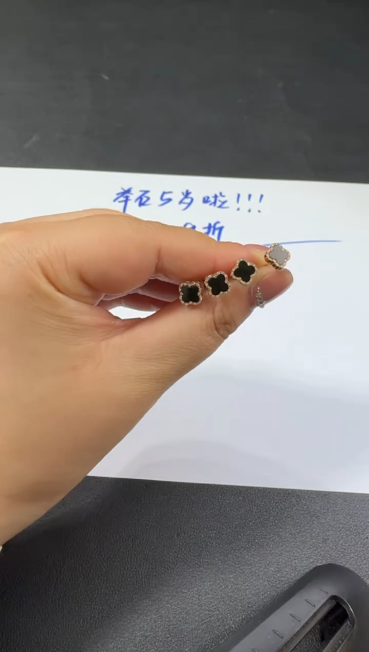 【闪购商品】翡翠耳饰18K金镶嵌S0311-S2-0712多样性一对