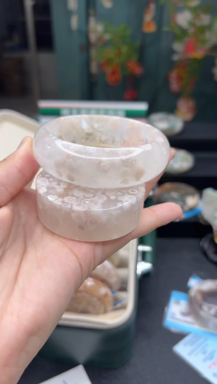 【闪购商品】石英质玉手镯未镶嵌233（59圈赠送镯心）