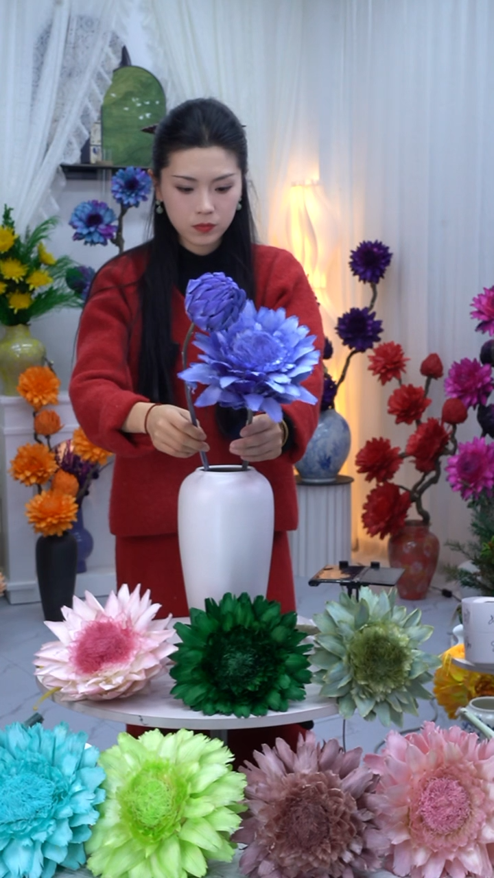 永生洋蓟紫色2头【叶片有伤】8888