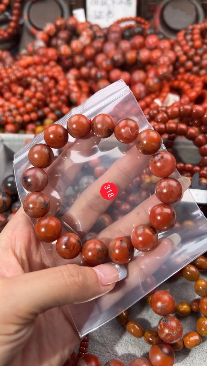 未镶嵌手串南红玛瑙14+