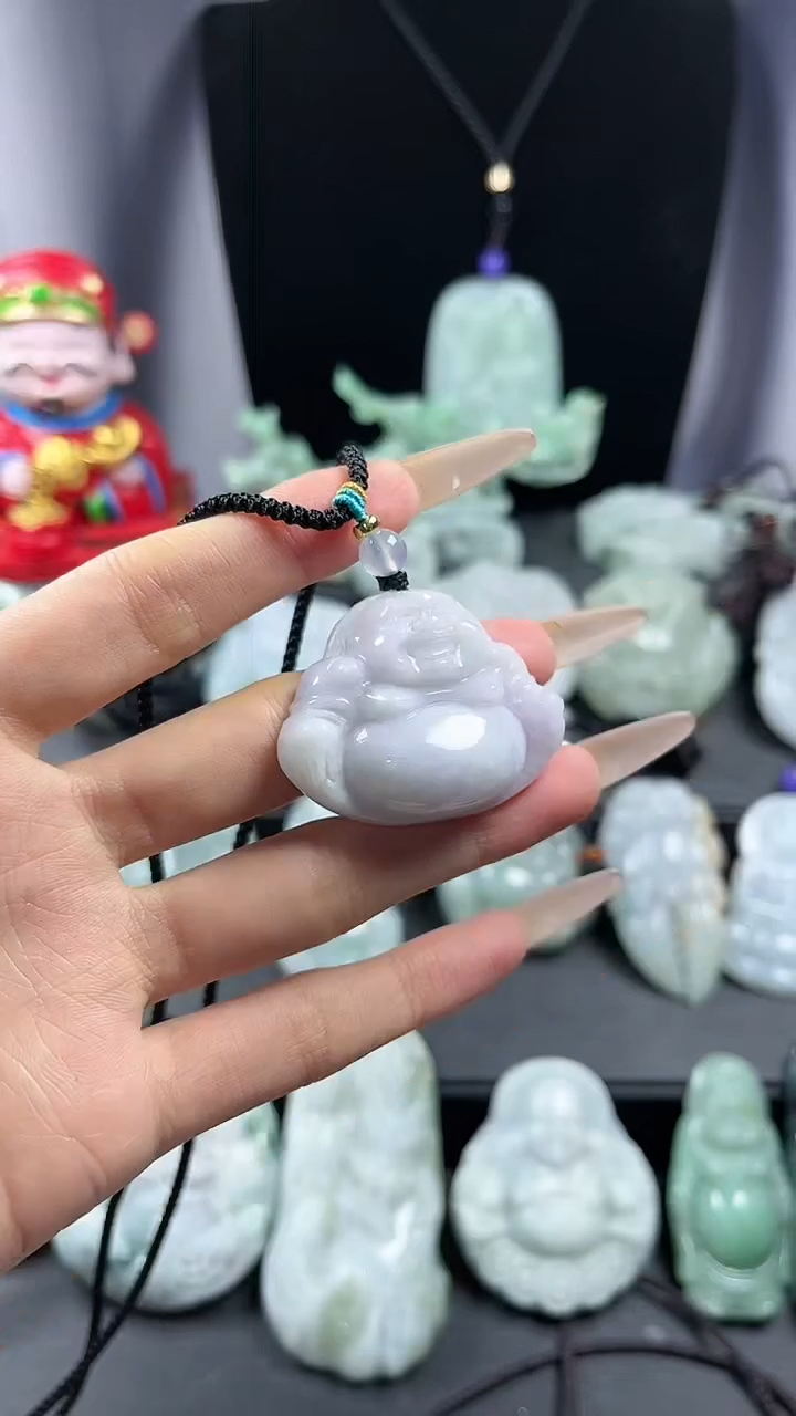 【闪购商品】翡翠颈饰未镶嵌紫色佛公