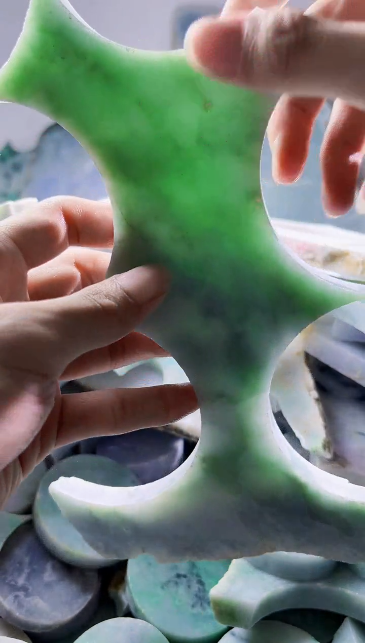 翡翠配石缅甸翡翠A货陈5054