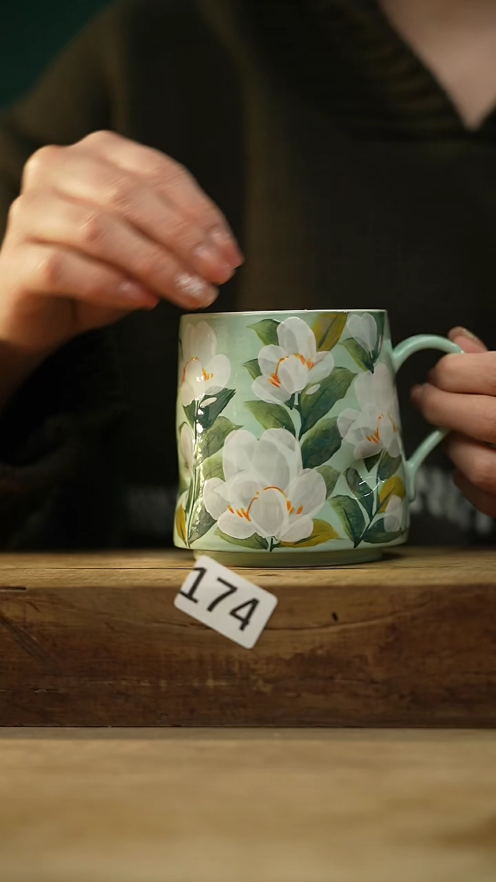 【闪购商品】瓷片油画风·彩绘·设计师石一款