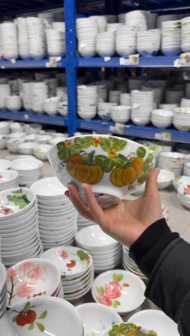 景德镇高温陶瓷食品级手绘釉中彩-壮壮碗