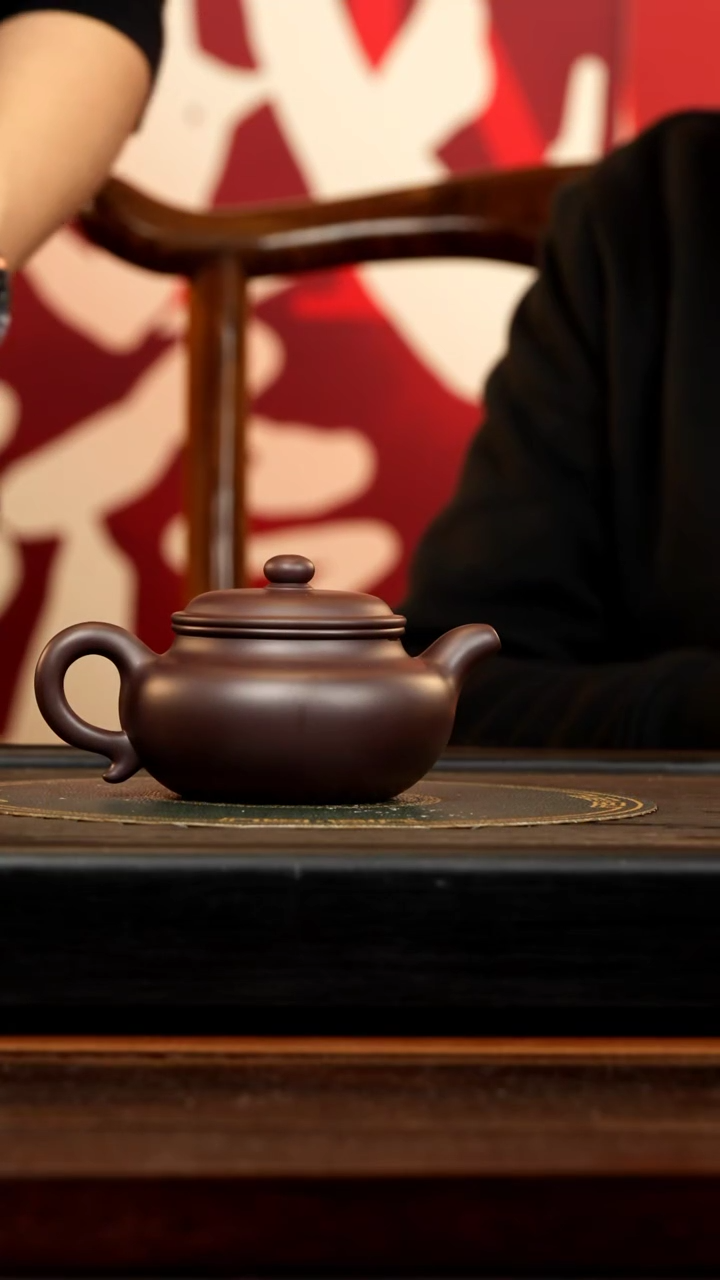 【闪购商品】紫砂茶壶YJB 黑墩头 仿古 310cc