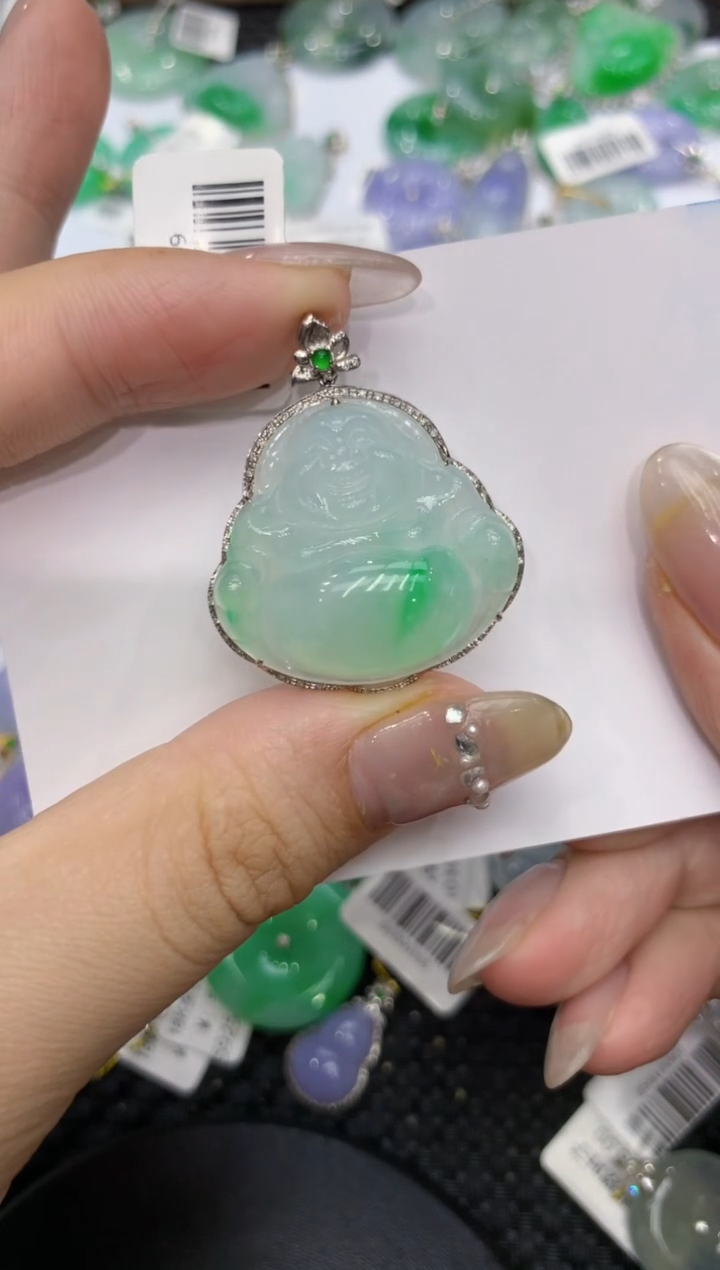 【闪购商品】翡翠颈饰18K金镶嵌222222222