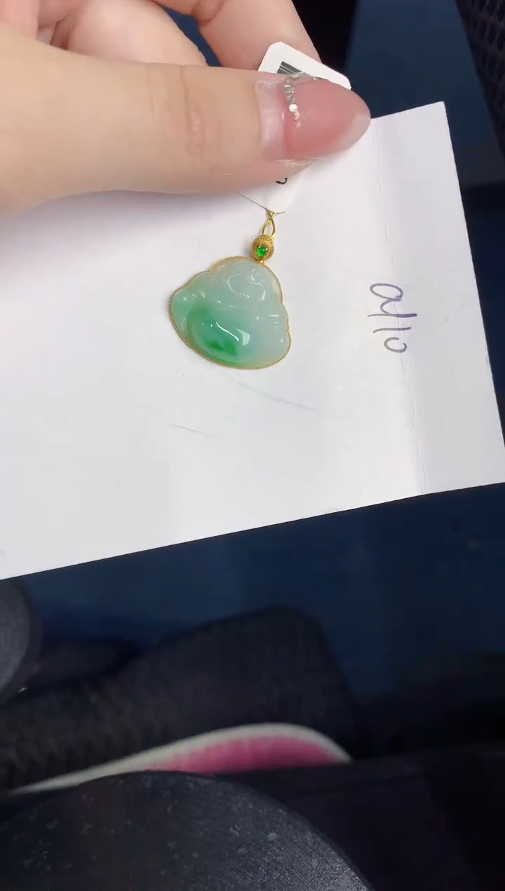 【闪购商品】翡翠颈饰18K金镶嵌000000000