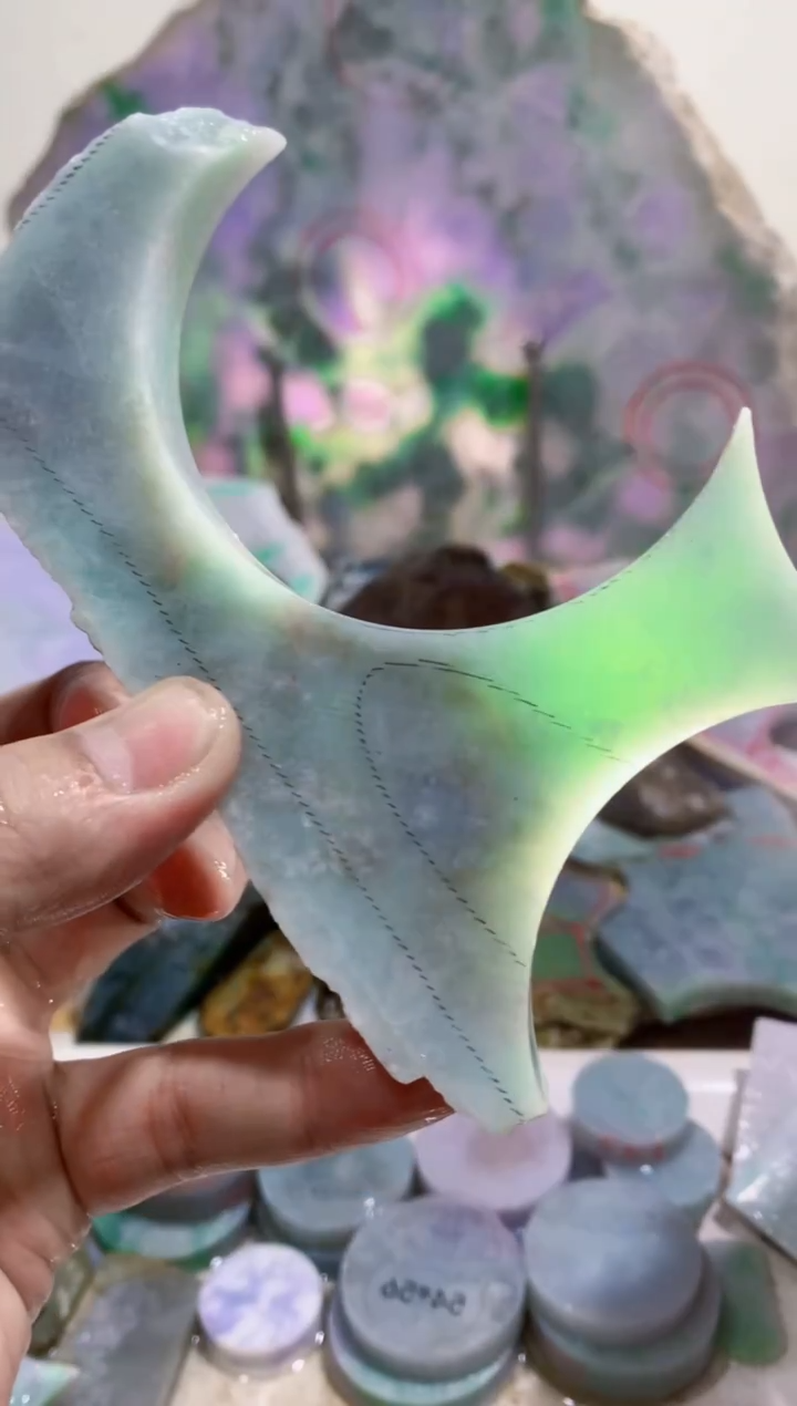 裸石翡翠0蒙0翡翠珠宝550