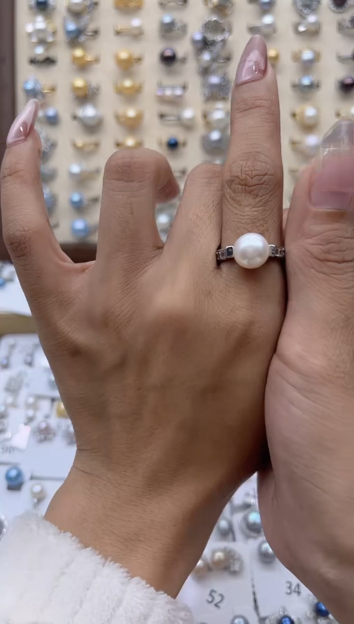 【闪购商品】淡水珍珠戒指合金0.0