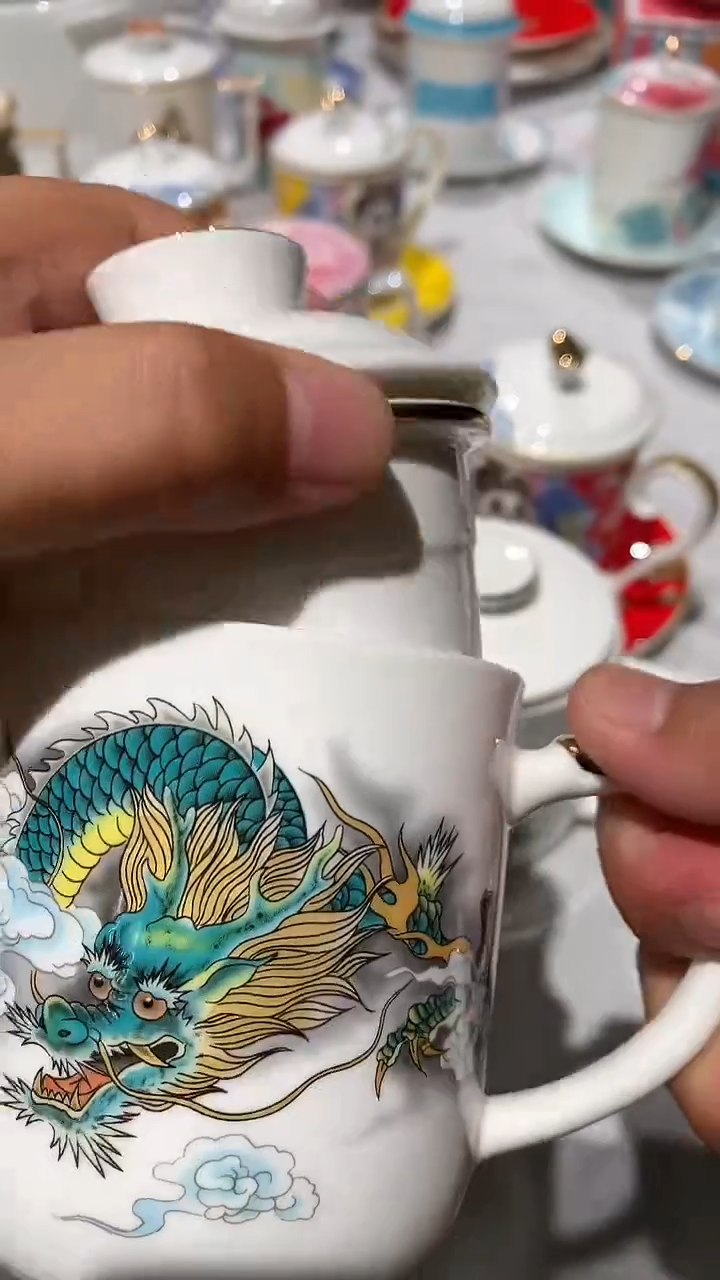 茶漏杯隆达骨质瓷