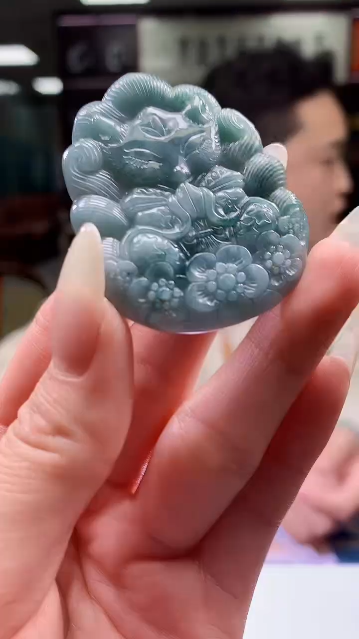 【闪购商品】翡翠颈饰未镶嵌8056jj-JJ挂件48