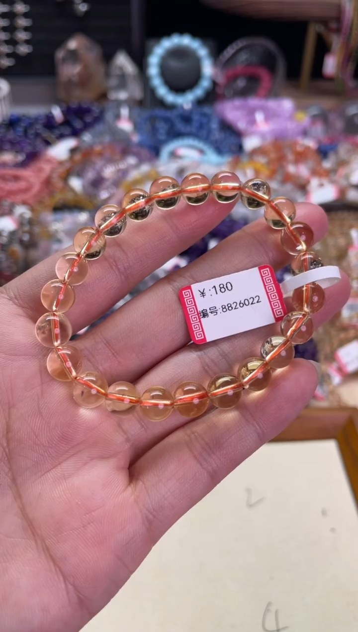 【闪购商品】水晶手链未镶嵌黄水晶手链