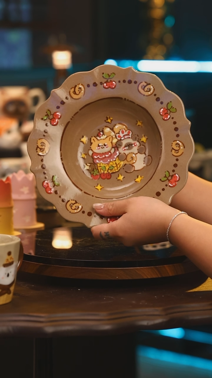 【闪购商品】摆件景德镇高温釉下彩手绘