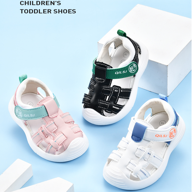 新款宝宝学步凉鞋0-3岁皮面凉鞋
