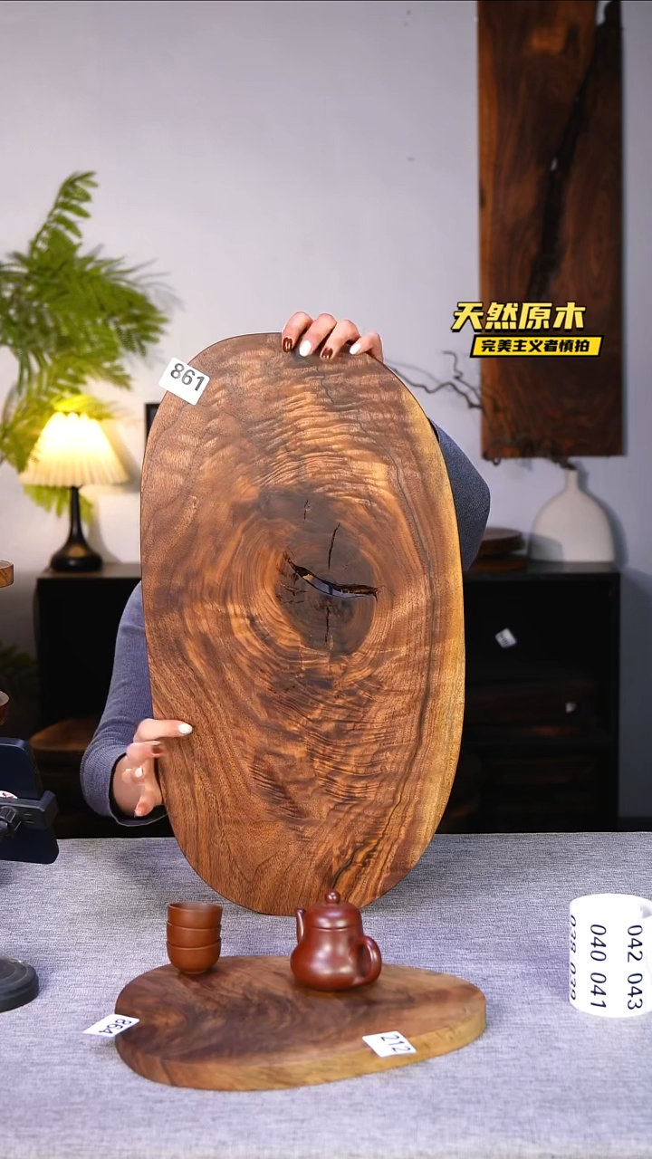 木北美黑胡桃原木.干裂疤结不属于商品质量问题完美主义者慎拍