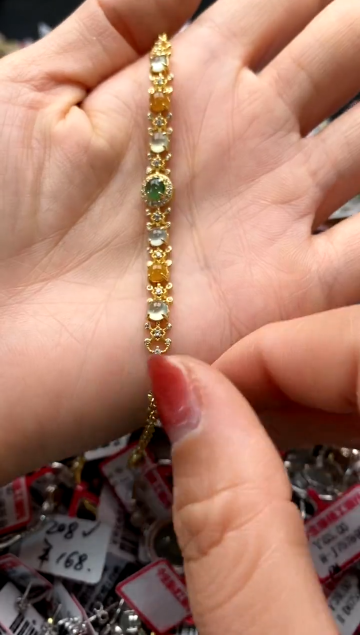 【闪购商品】翡翠戒指银S925镶嵌777777777   5