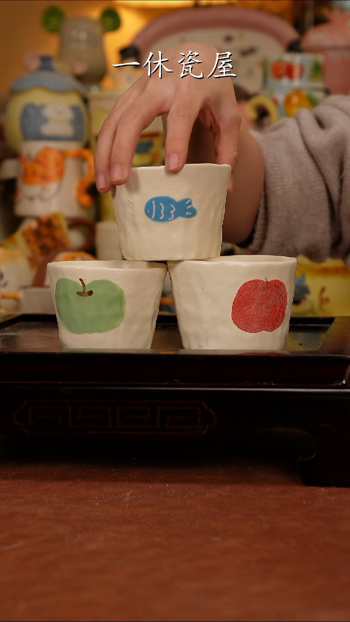 摆件陶景德镇一休瓷屋手作