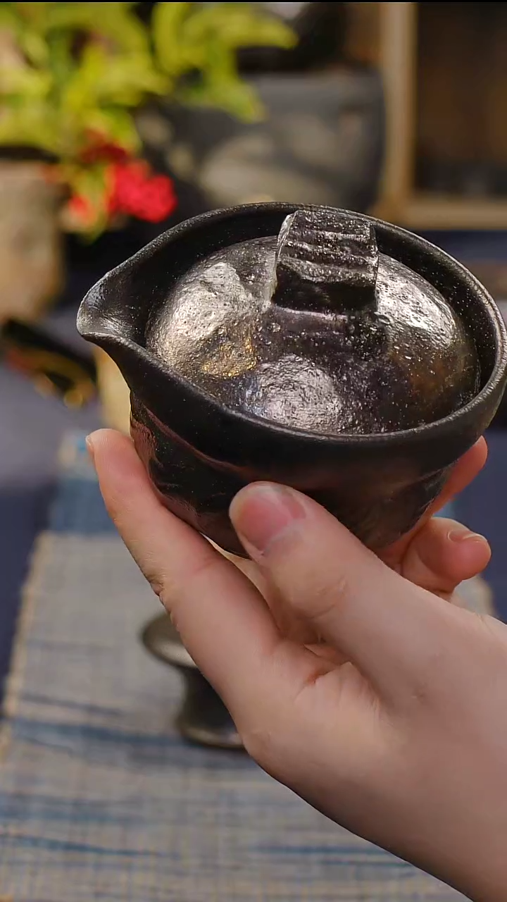 【闪购商品】明静砂器纯手作------盖碗