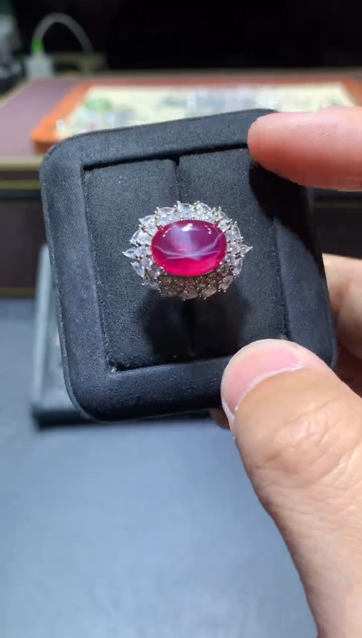 【闪购商品】红宝石戒指未镶嵌W37  新烧 