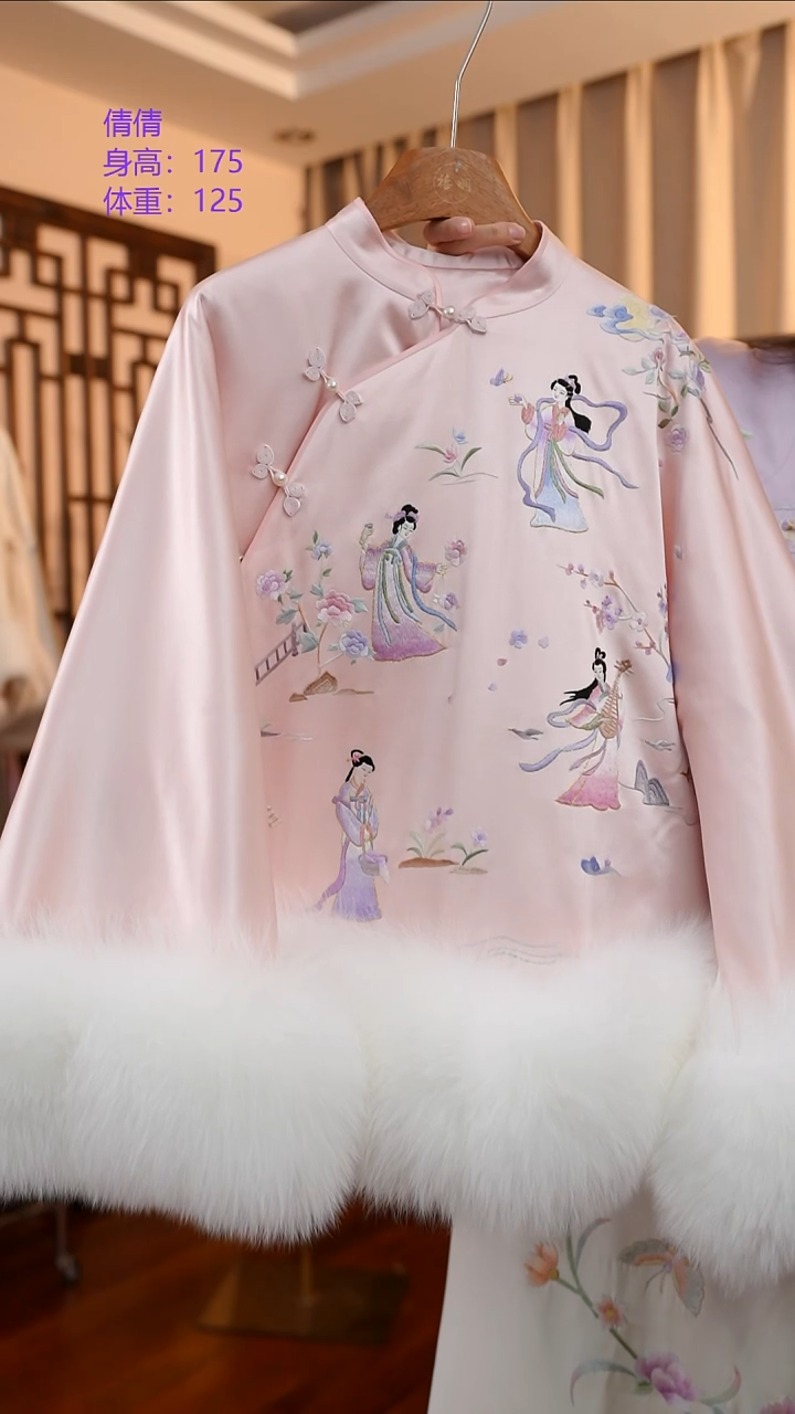 刺绣四大美人 桑蚕丝非遗苏绣服饰 