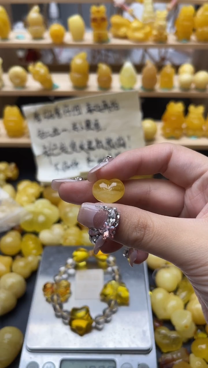 琥珀未镶嵌珠宝奇石033琥珀蜜蜡微瑕