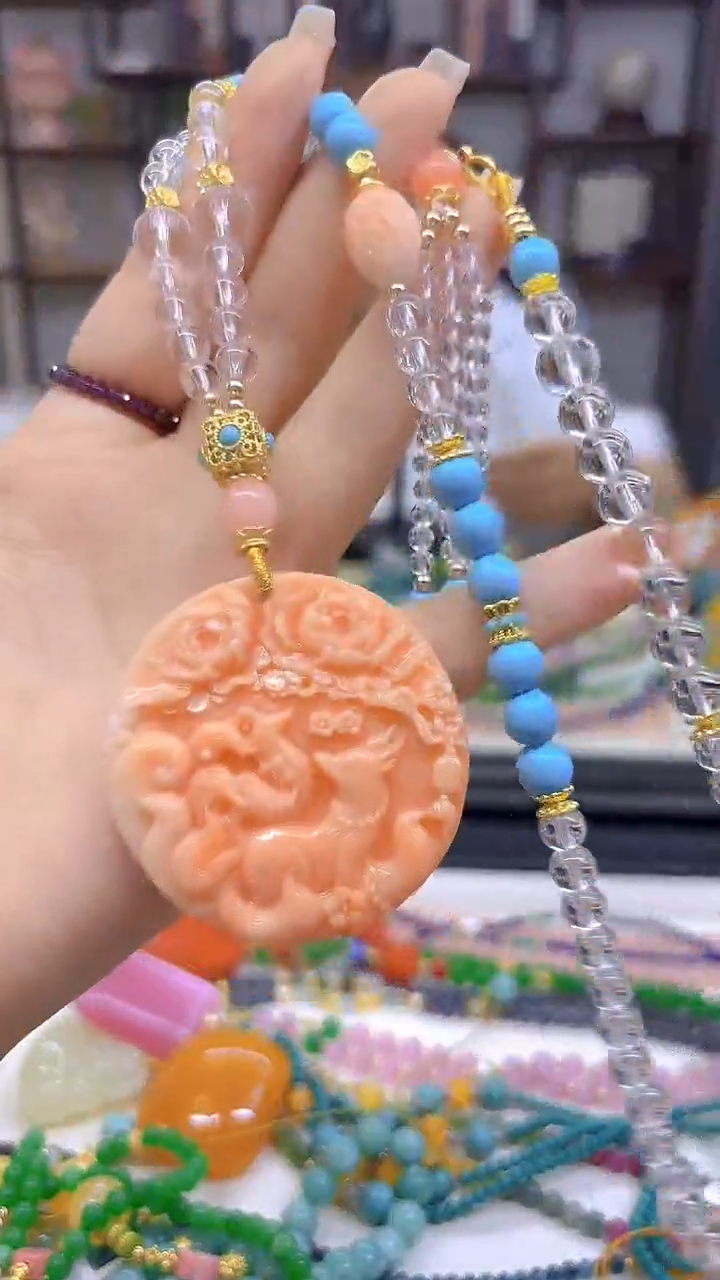 未镶嵌毛衣链水晶DIY款M624