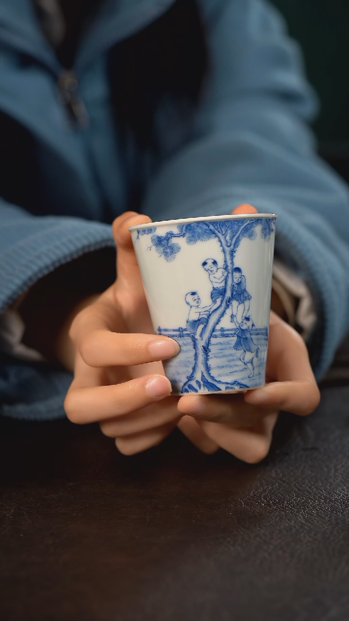 【闪购商品】杯聚澜堂童子爬树可乐杯