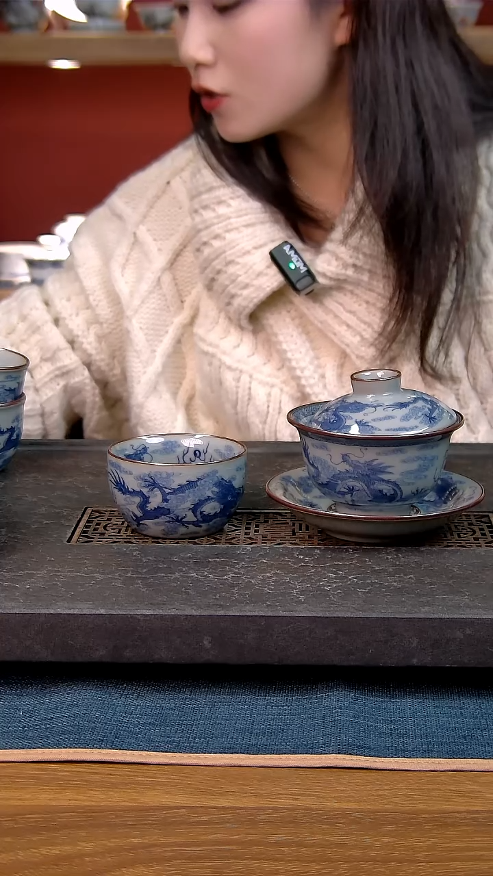 简装家用款2件套 老陶泥开片纹陶瓷茶具