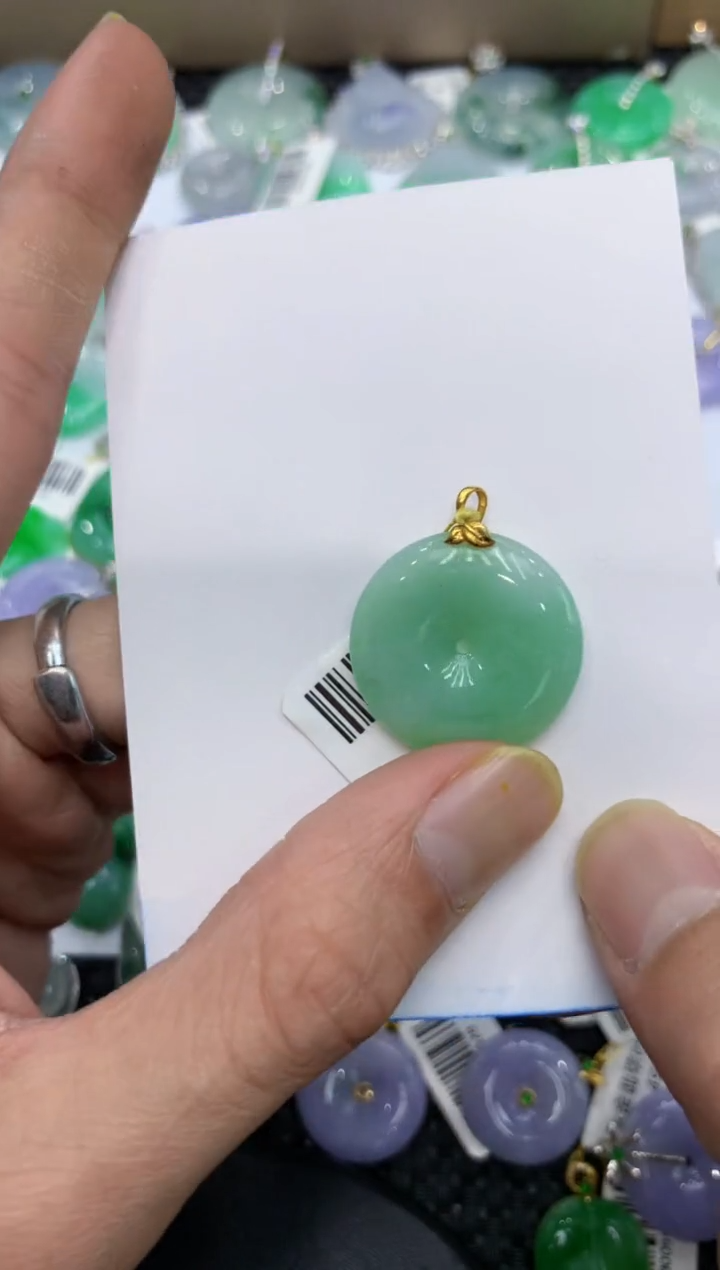 【闪购商品】翡翠颈饰18K金镶嵌 222222222