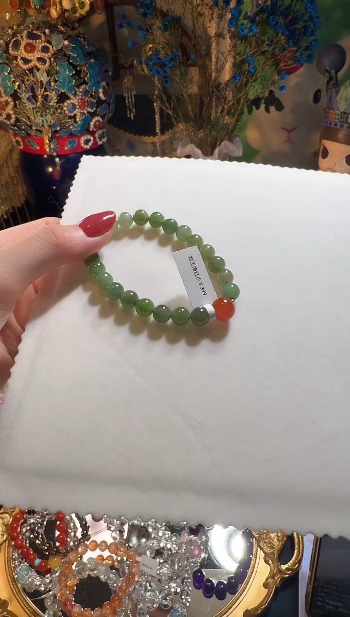 【闪购商品】和田玉（碧玉）手串未镶嵌碧玉手串