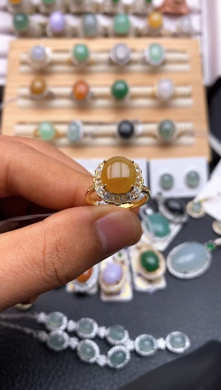 【闪购商品】翡翠戒指银S925镶嵌/0008