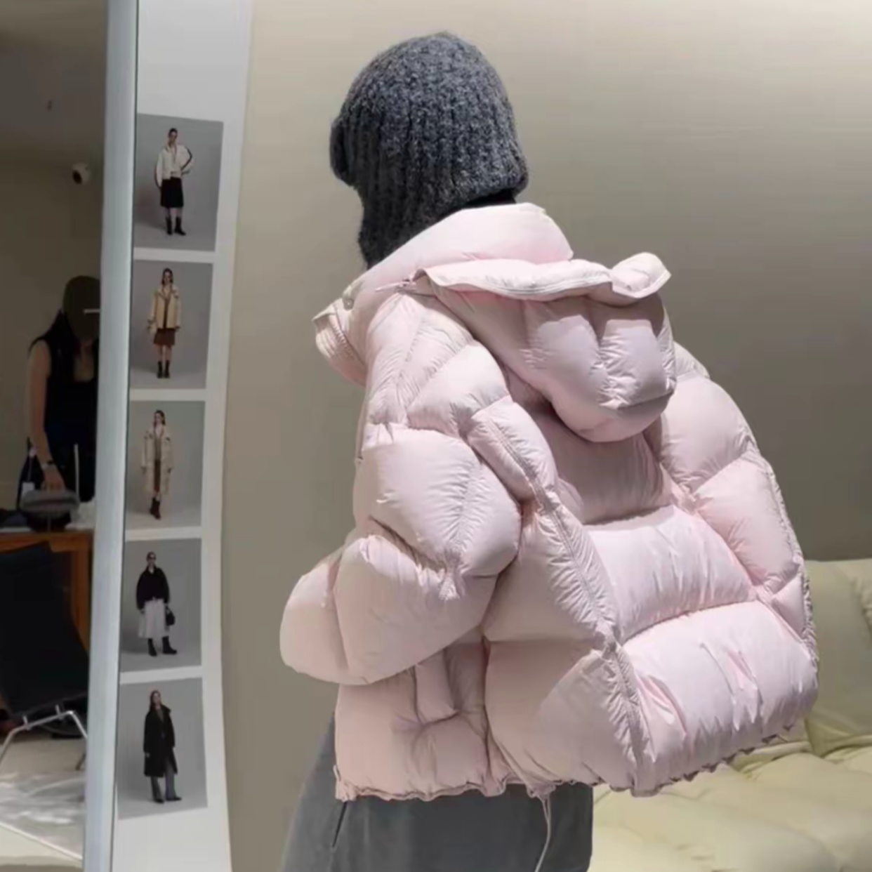 【95白鸭绒】2025新款云朵泡芙羽绒服女冬季小个子高端连帽显瘦外套