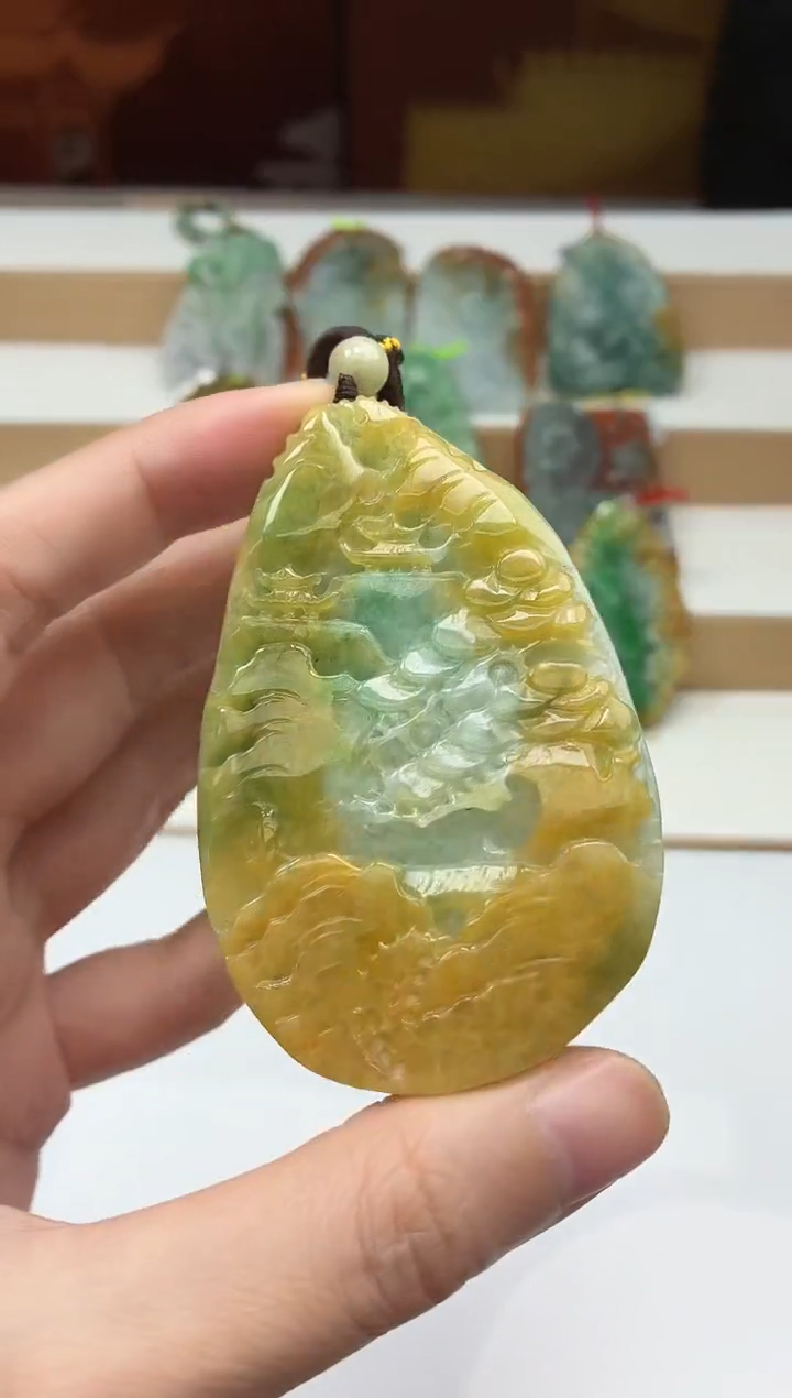 颈饰未镶嵌翡翠牌子