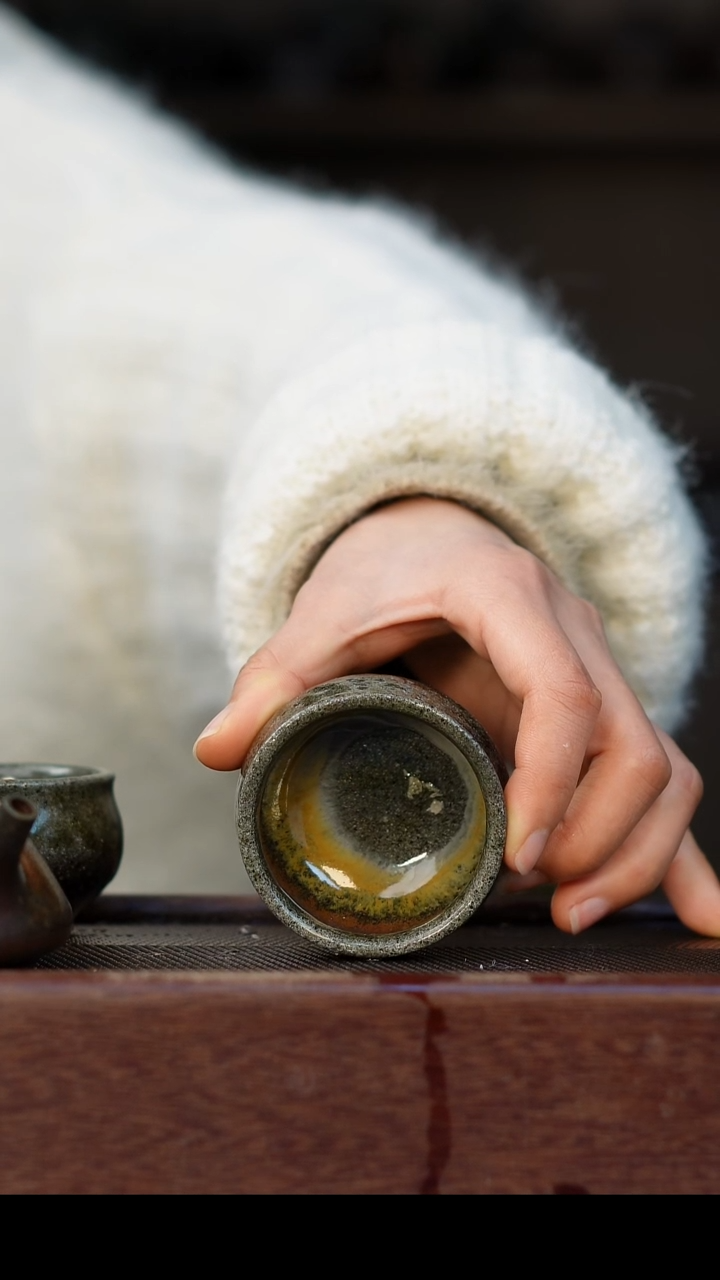 茶壶紫砂道****名柴烧紫砂 紫泥杯50cc