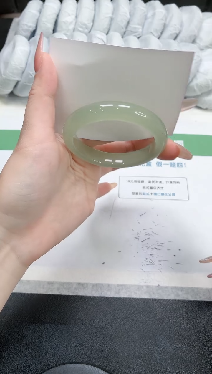 石英质玉手镯未镶嵌163-52.8东陵