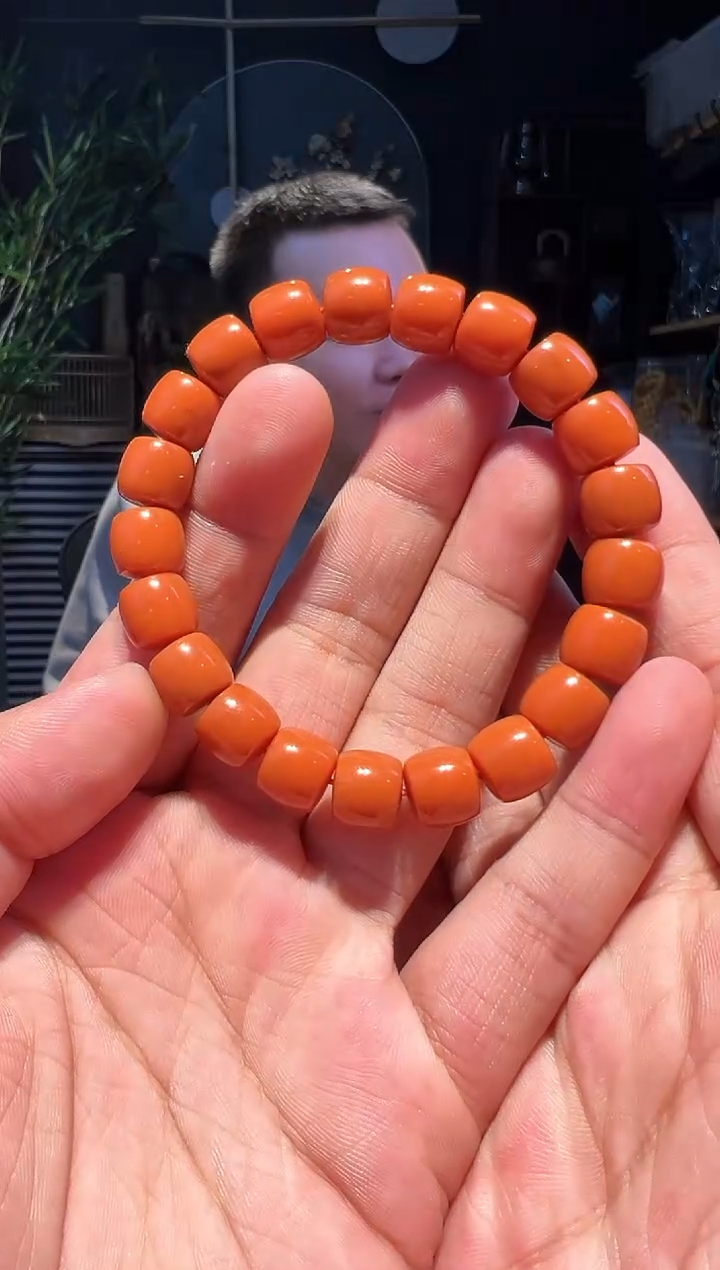 【闪购商品】南红玛瑙手串未镶嵌10+(柿1000)